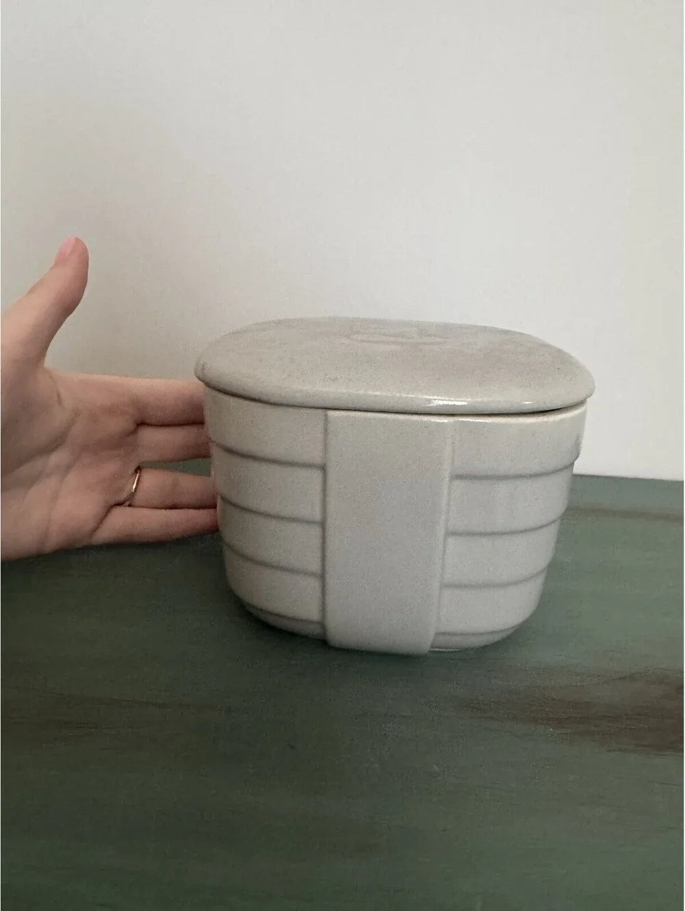 Vintage Hall Light Gray Square Hotpoint Refrigerator Jar 5